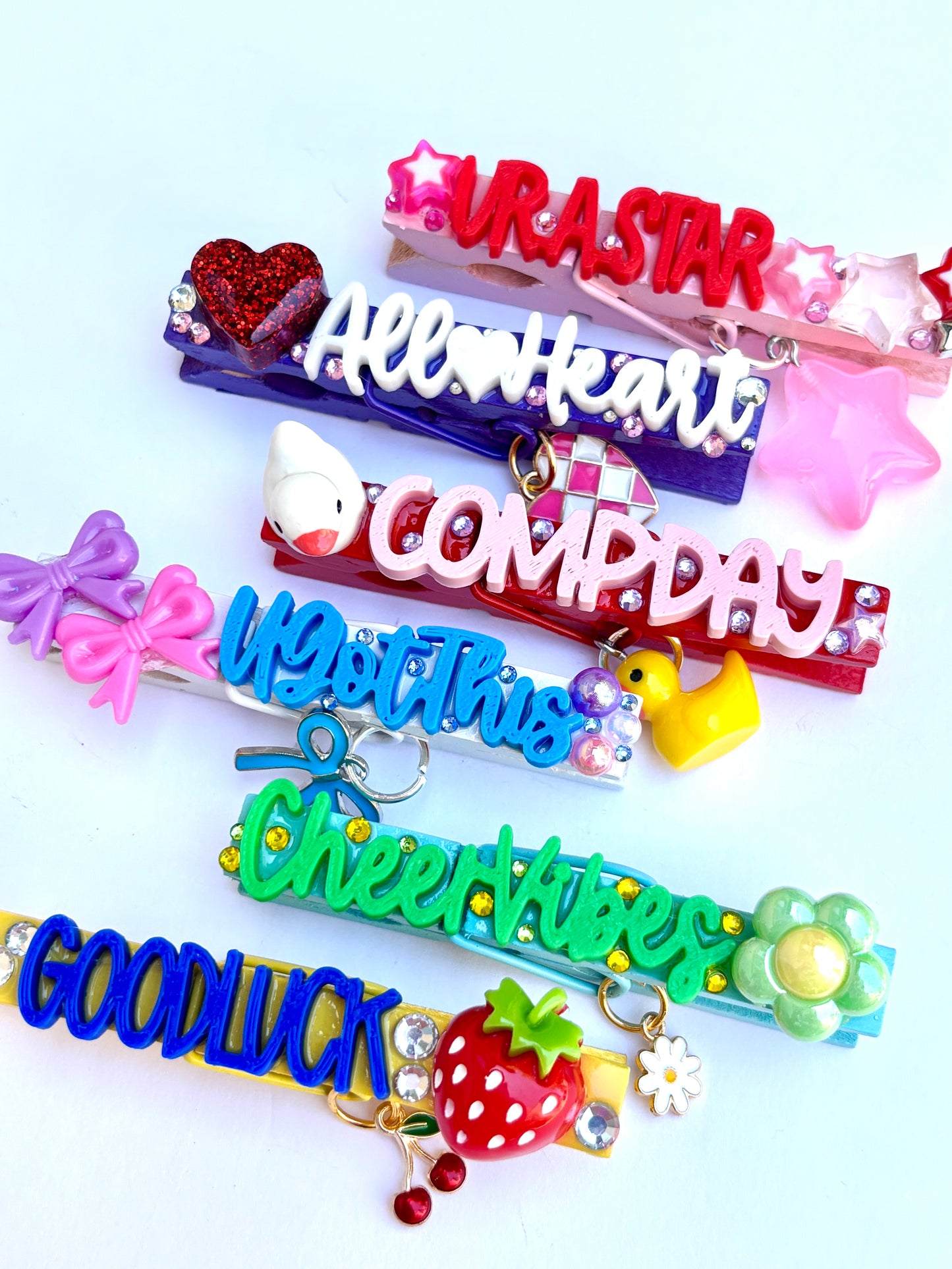 Classic Comp Day Cheer Pins - set of 6