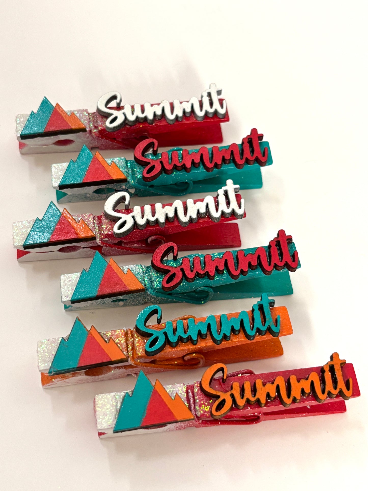 Regional Summit inspired cheer pins - set of 6