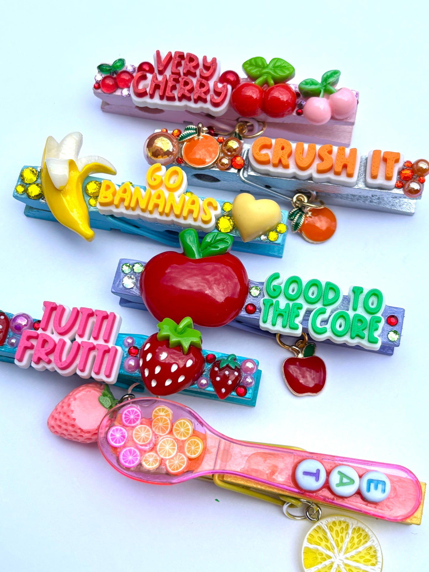 Tutti Frutti spirit pins - set of 6