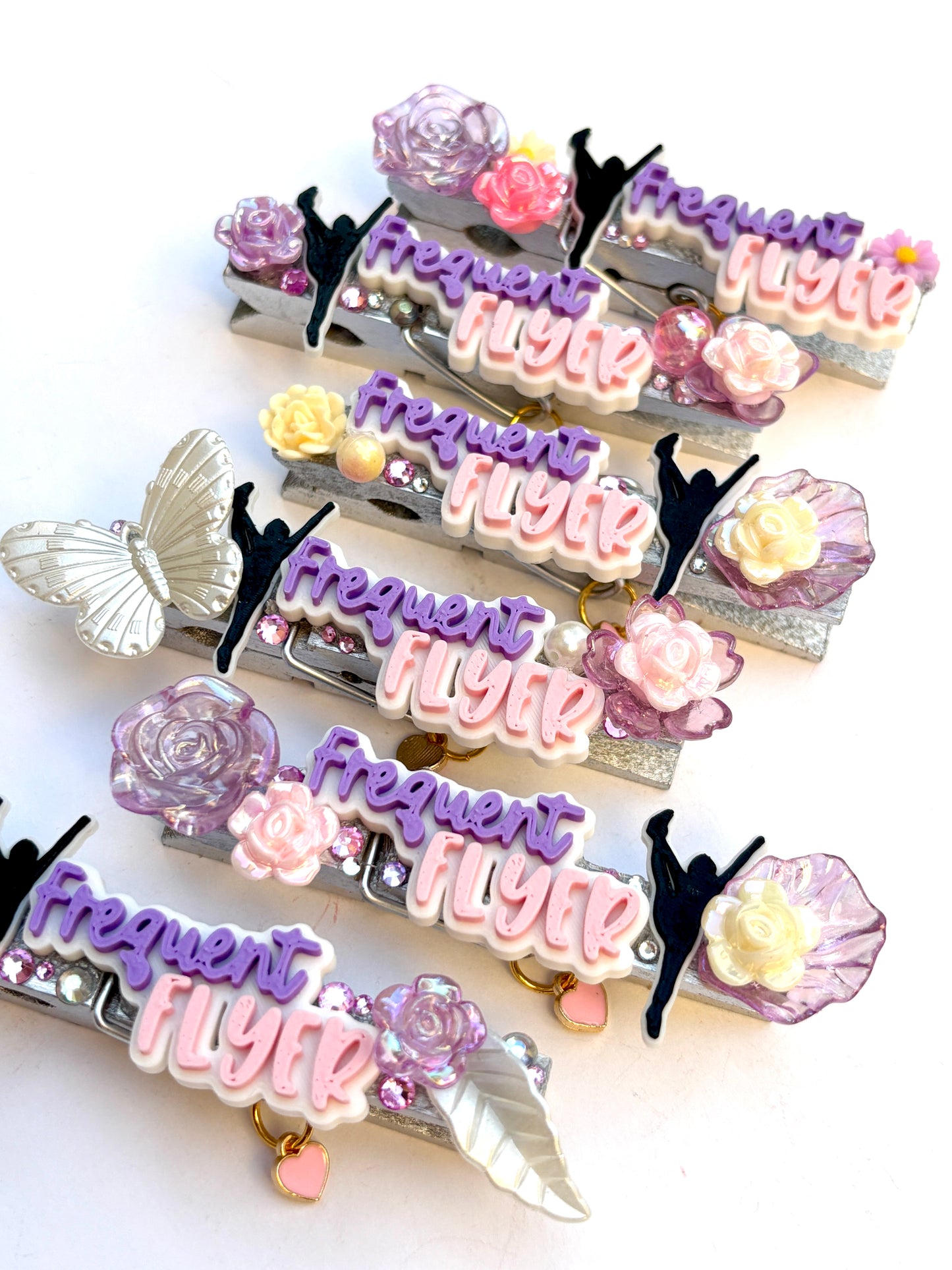 Frequent Flyer cheer pins - set of 6