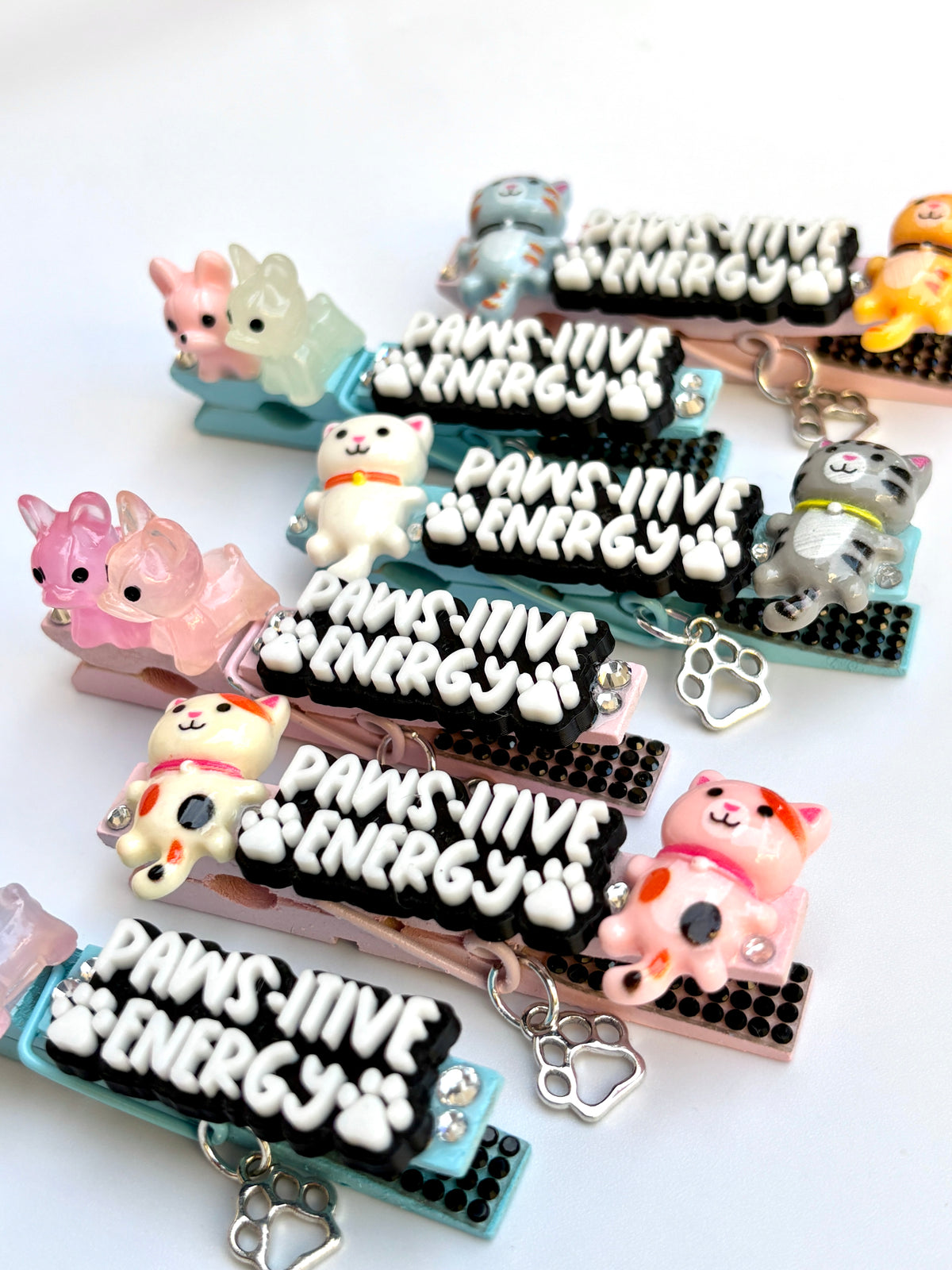 Paws-itive Energy spirit pins - set of 6