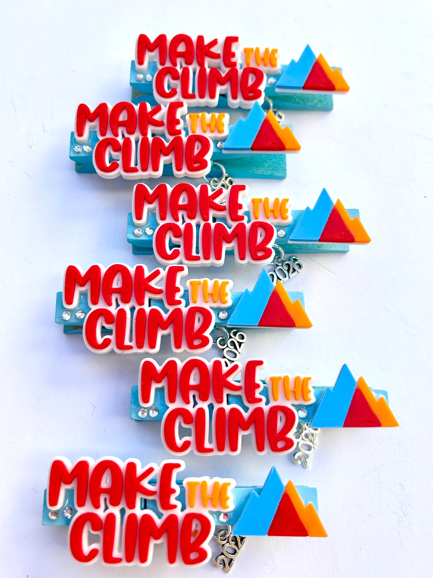Make the Climb at Youth Summit cheer pins - set of 6