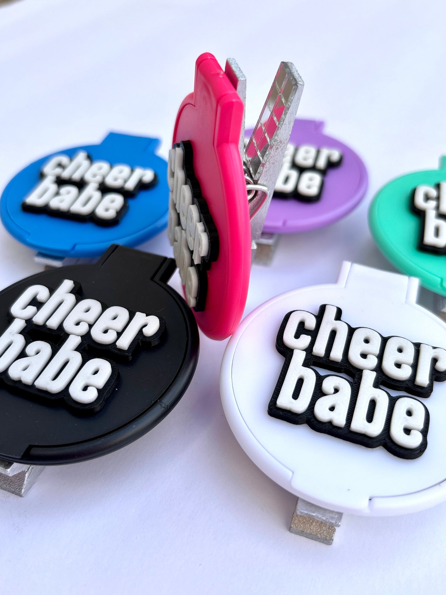 Cheer Babe mirror pins - set of 6