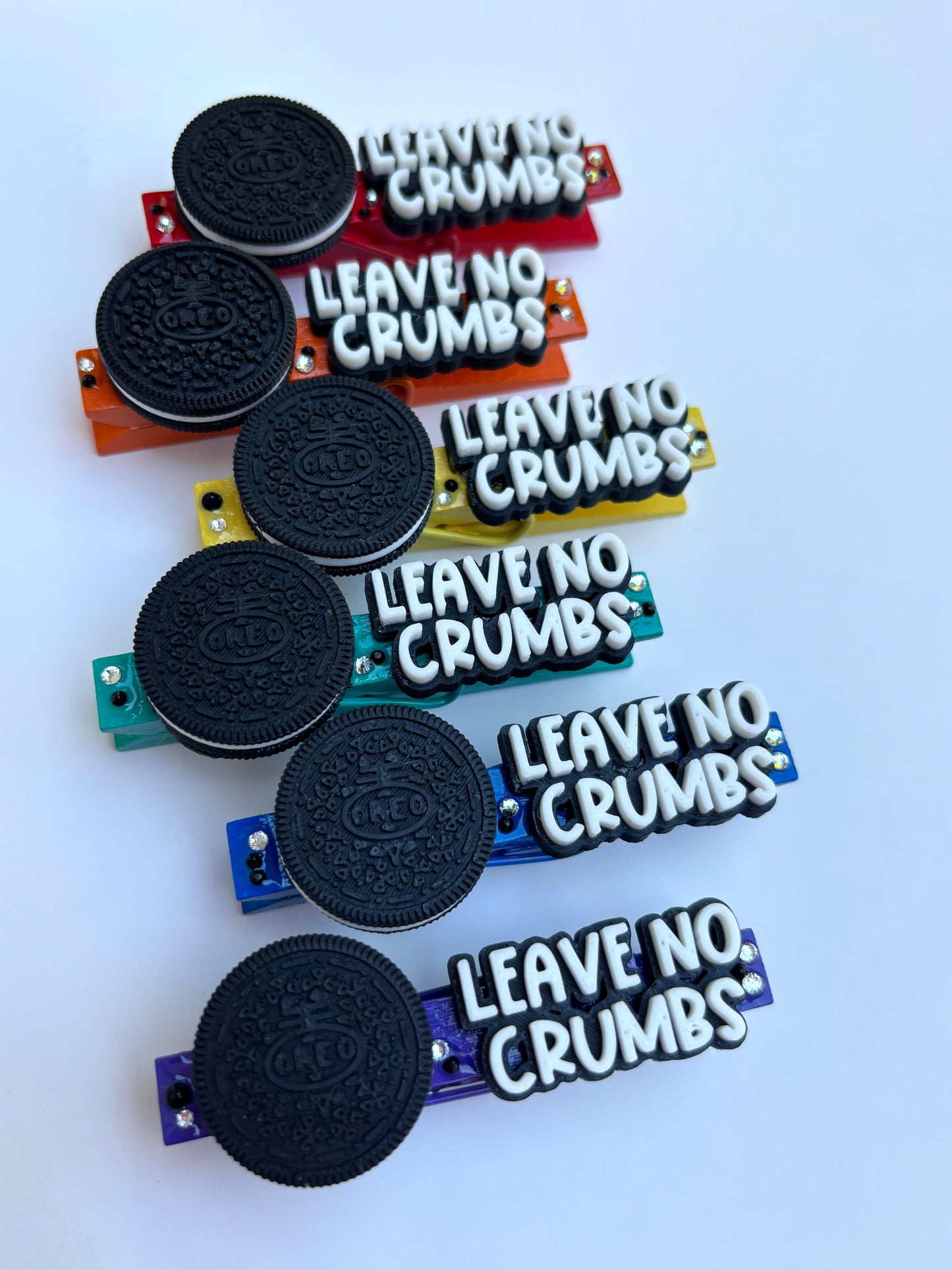 Leave No Crumbs Spirit Pins (bright colors) - set of 6