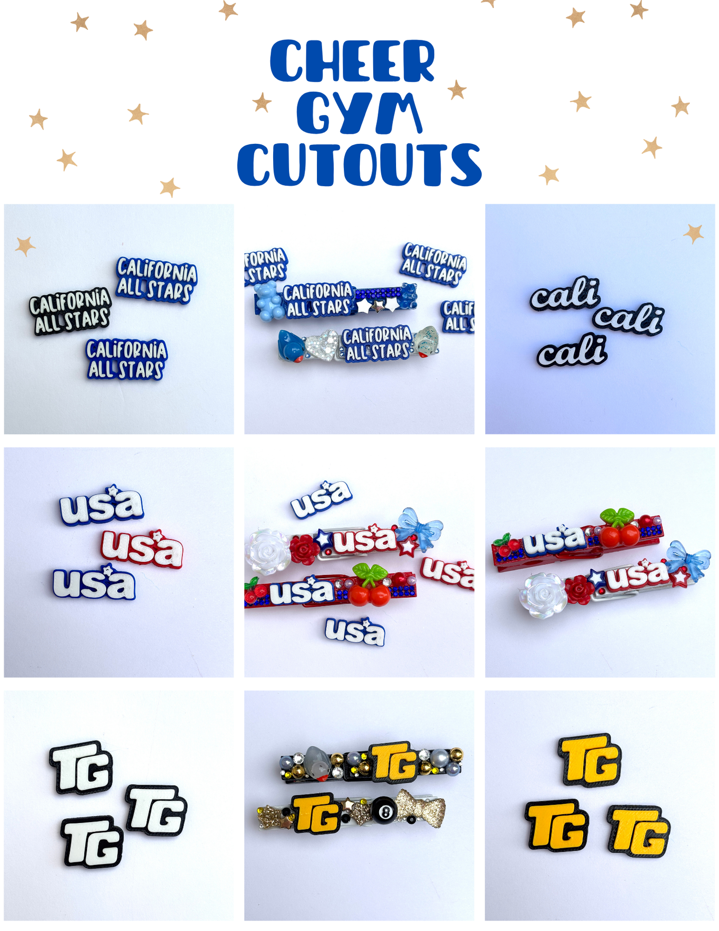 Gym Cutouts for DIY Pins