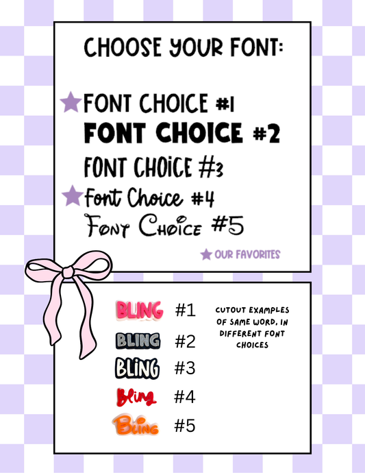 Custom Word Cutouts for DIY Pins