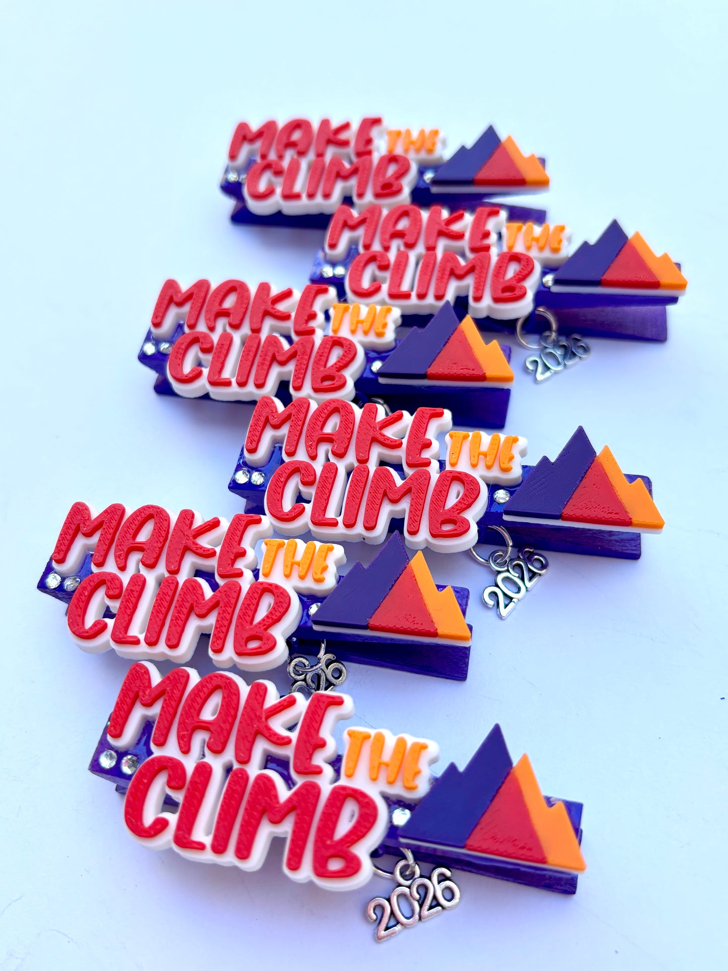 Make the Climb at D2 Summit cheer pins by- set of 6