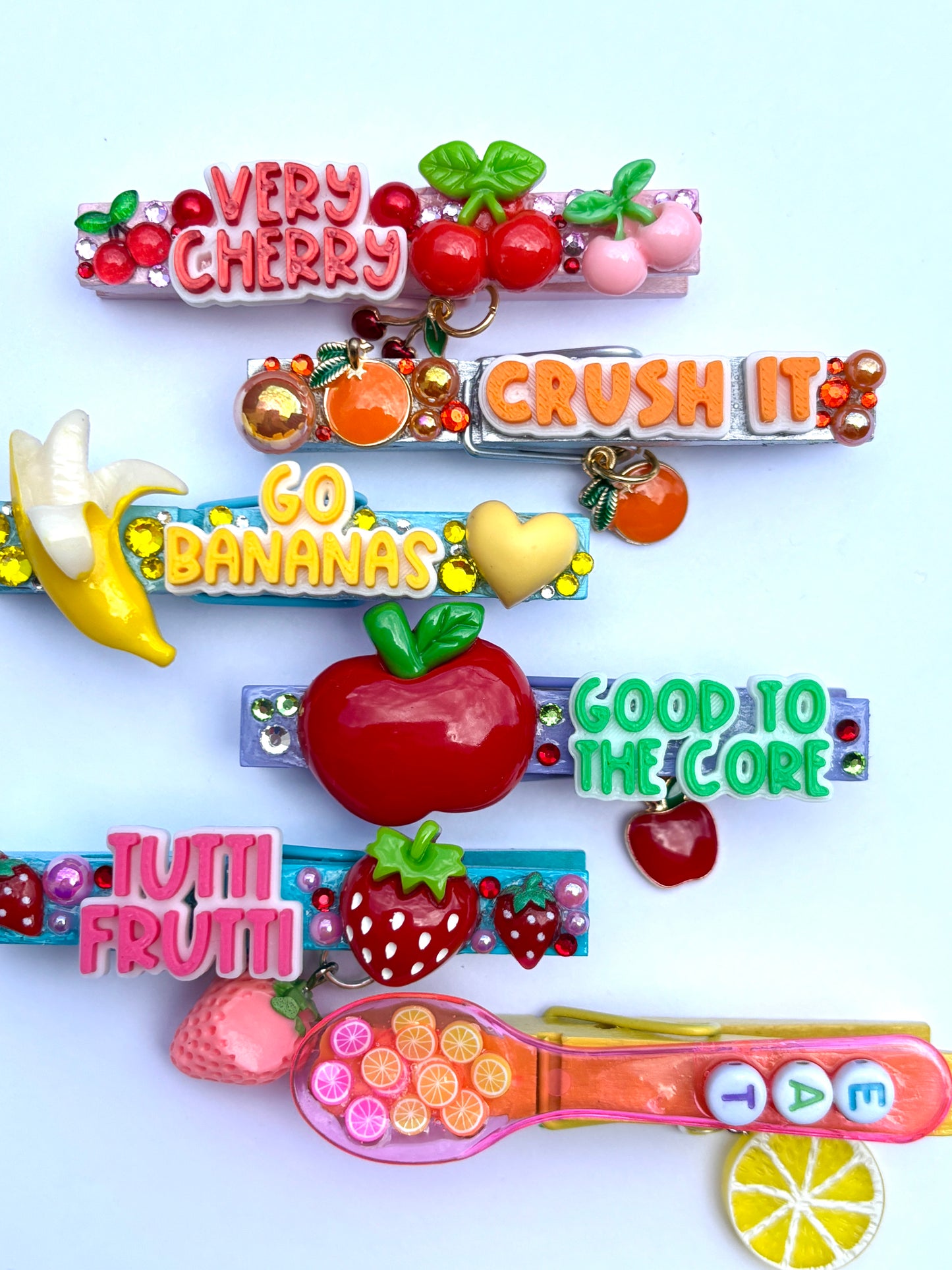 Tutti Frutti spirit pins - set of 6