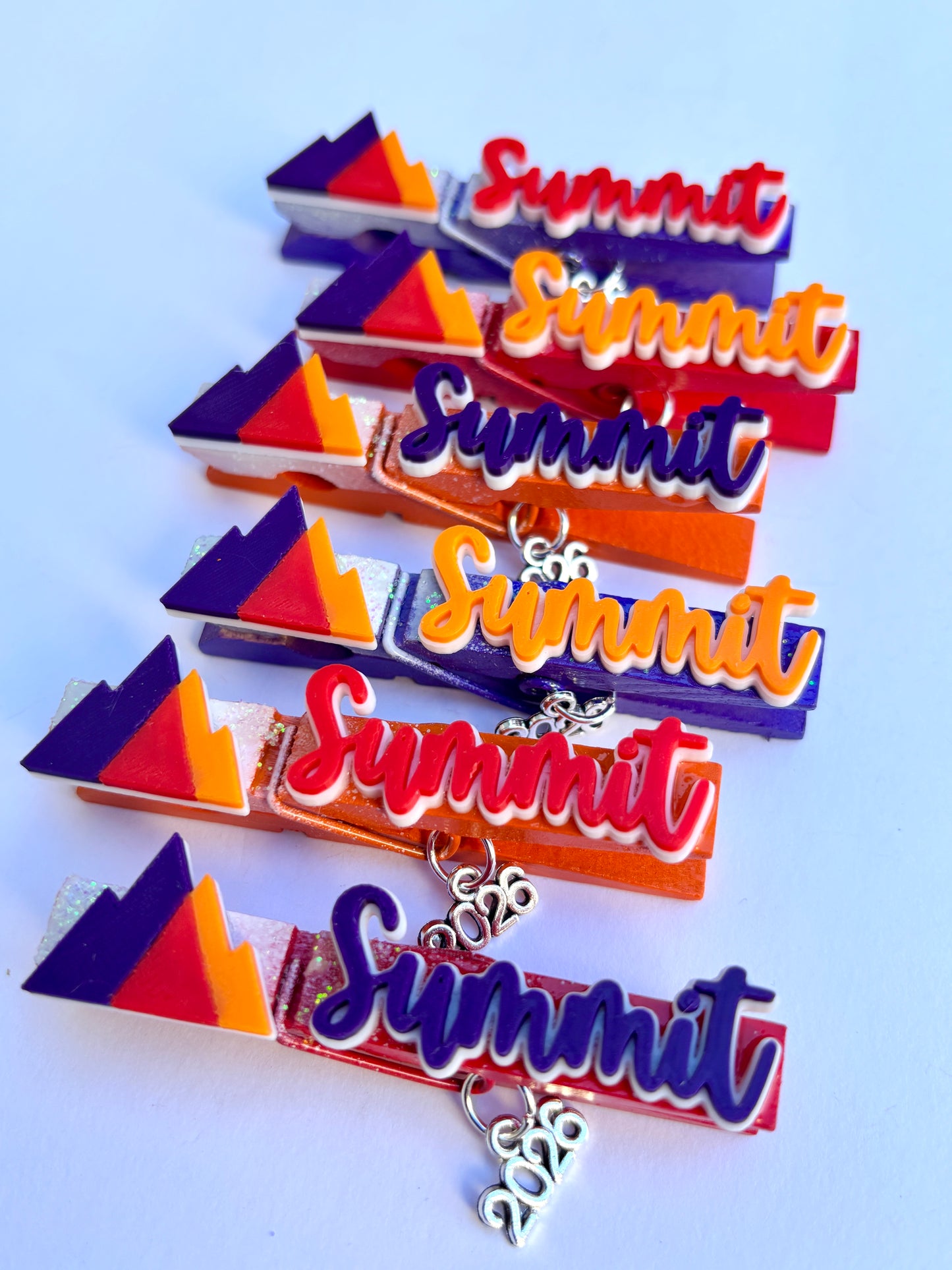 D2 Summit inspired cheer pins - set of 6