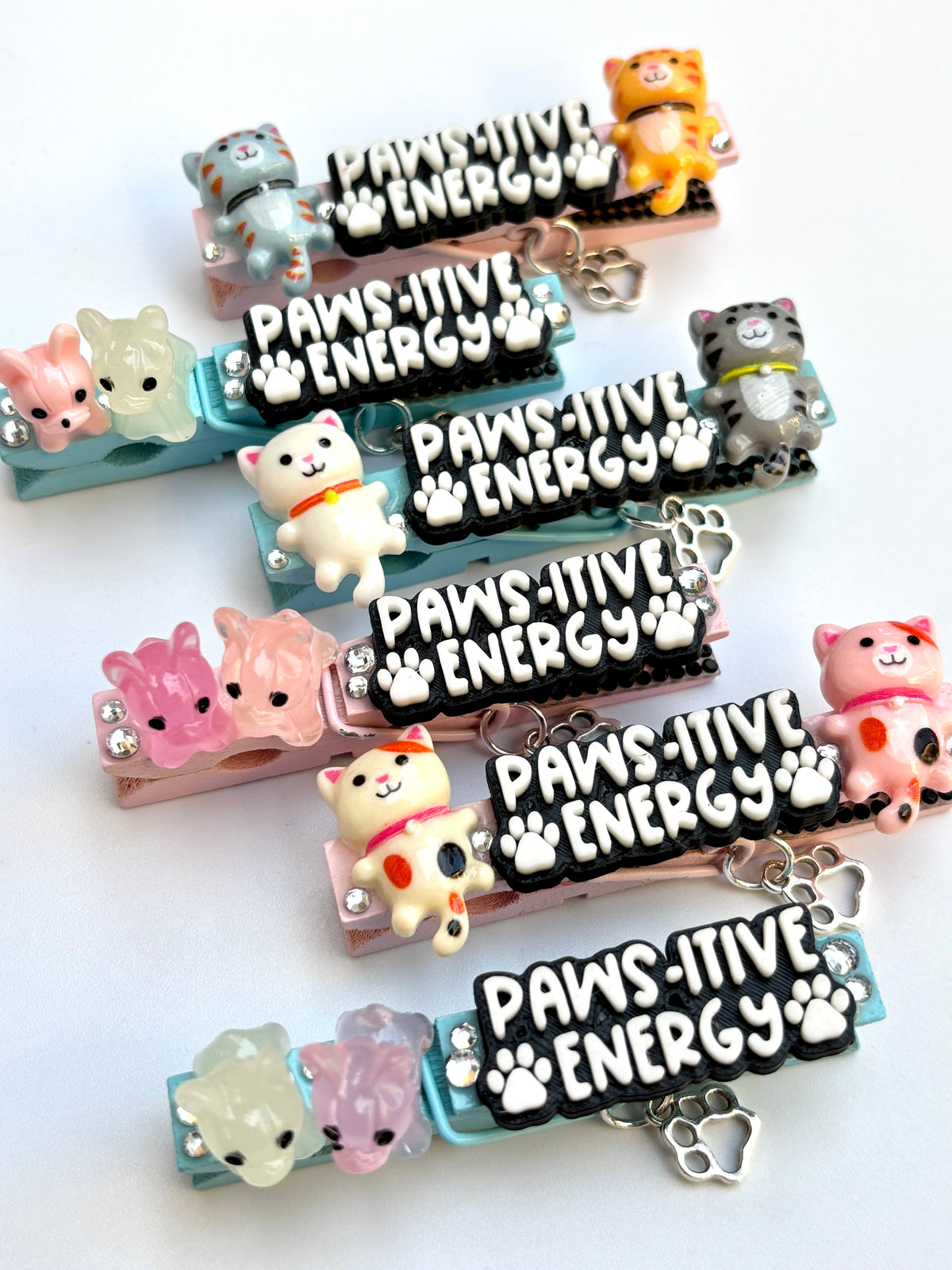 Paws-itive Energy spirit pins - set of 6