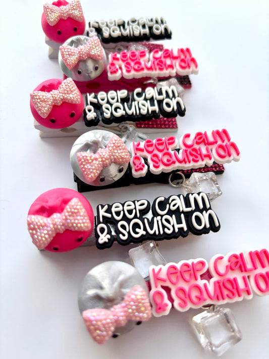 Squishy Cheer Pins - set of 6