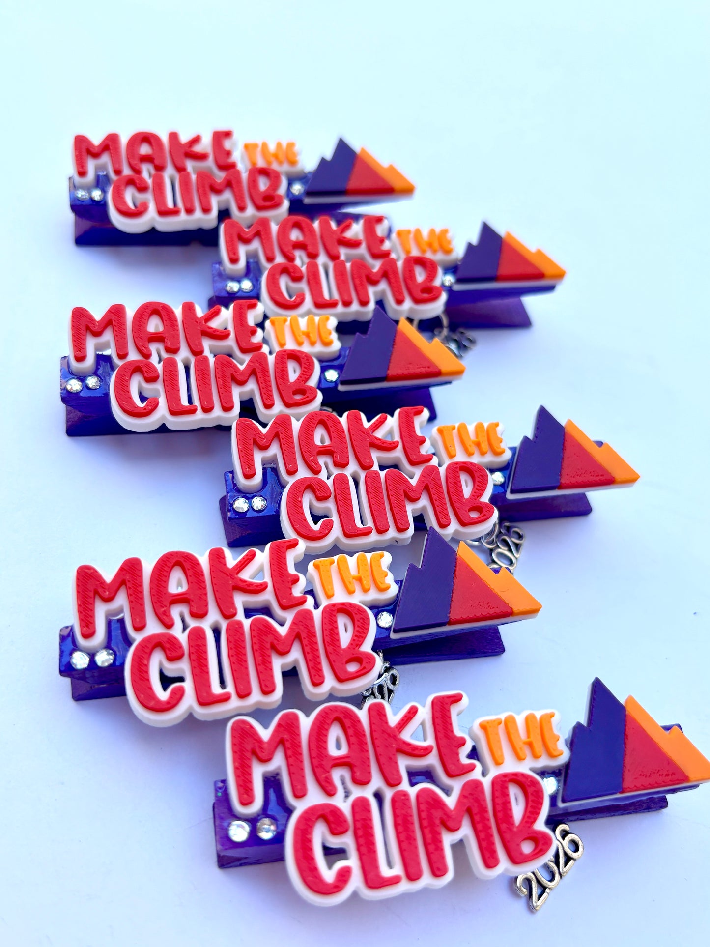 Make the Climb at D2 Summit cheer pins by- set of 6