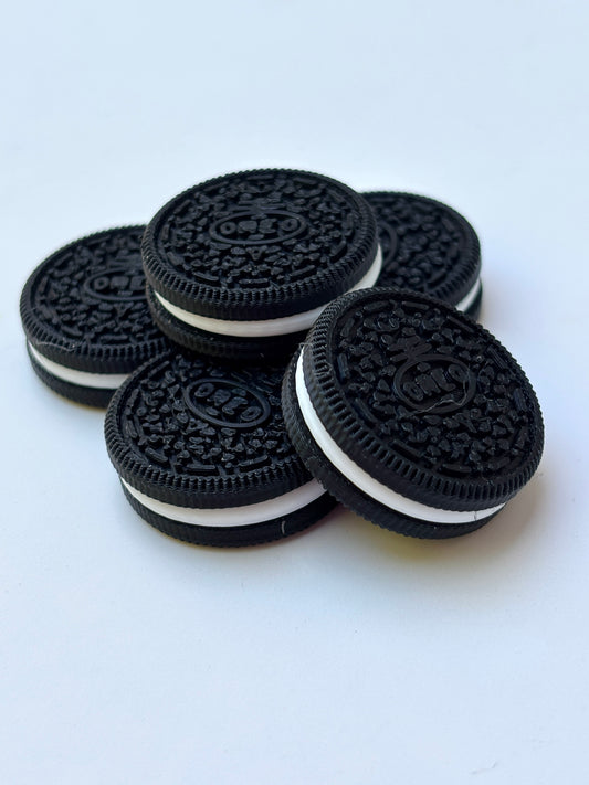 Oreo cookie pin embellishments