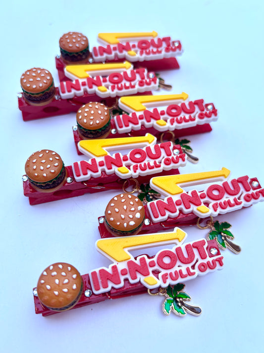Burger spirit pins - set of 6 (ready to ship)