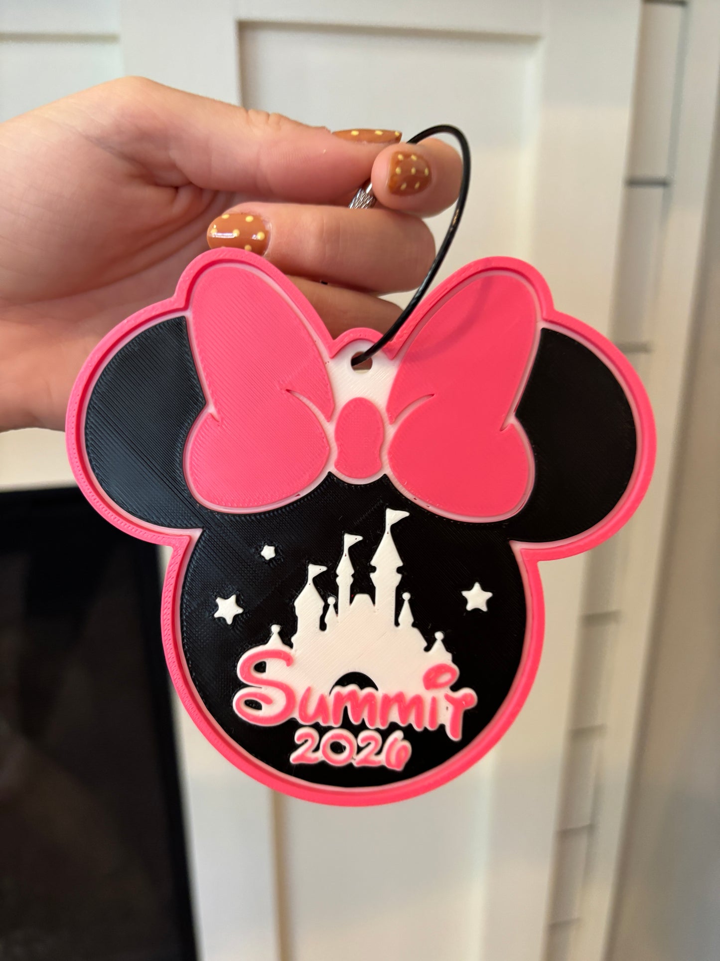Mouse inspired D1 Summit Cheer Bag Tag