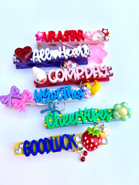 Classic Comp Day Cheer Pins - set of 6