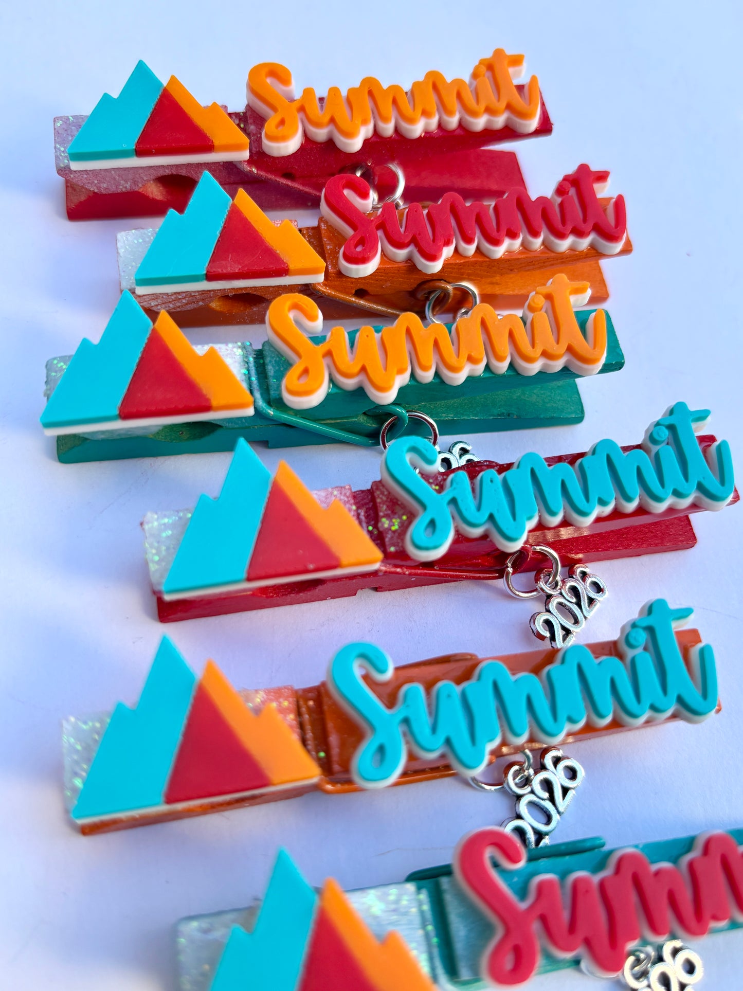 Regional Summit inspired cheer pins - set of 6