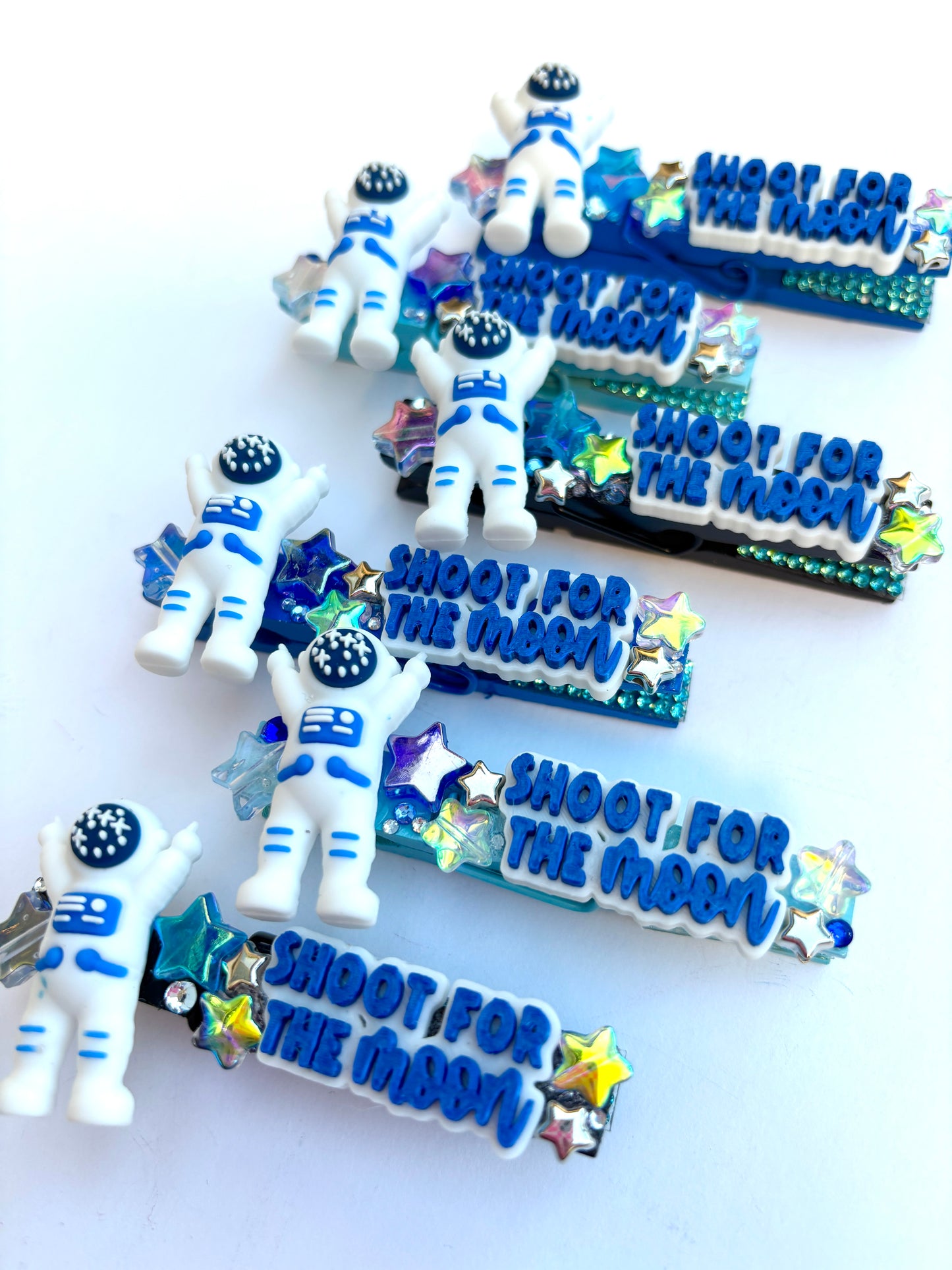 Shoot for the Moon spirit pins - set of 6