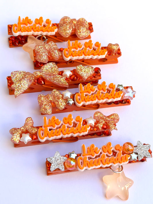 The Life of a Cheerleader spirit pins - set of 6