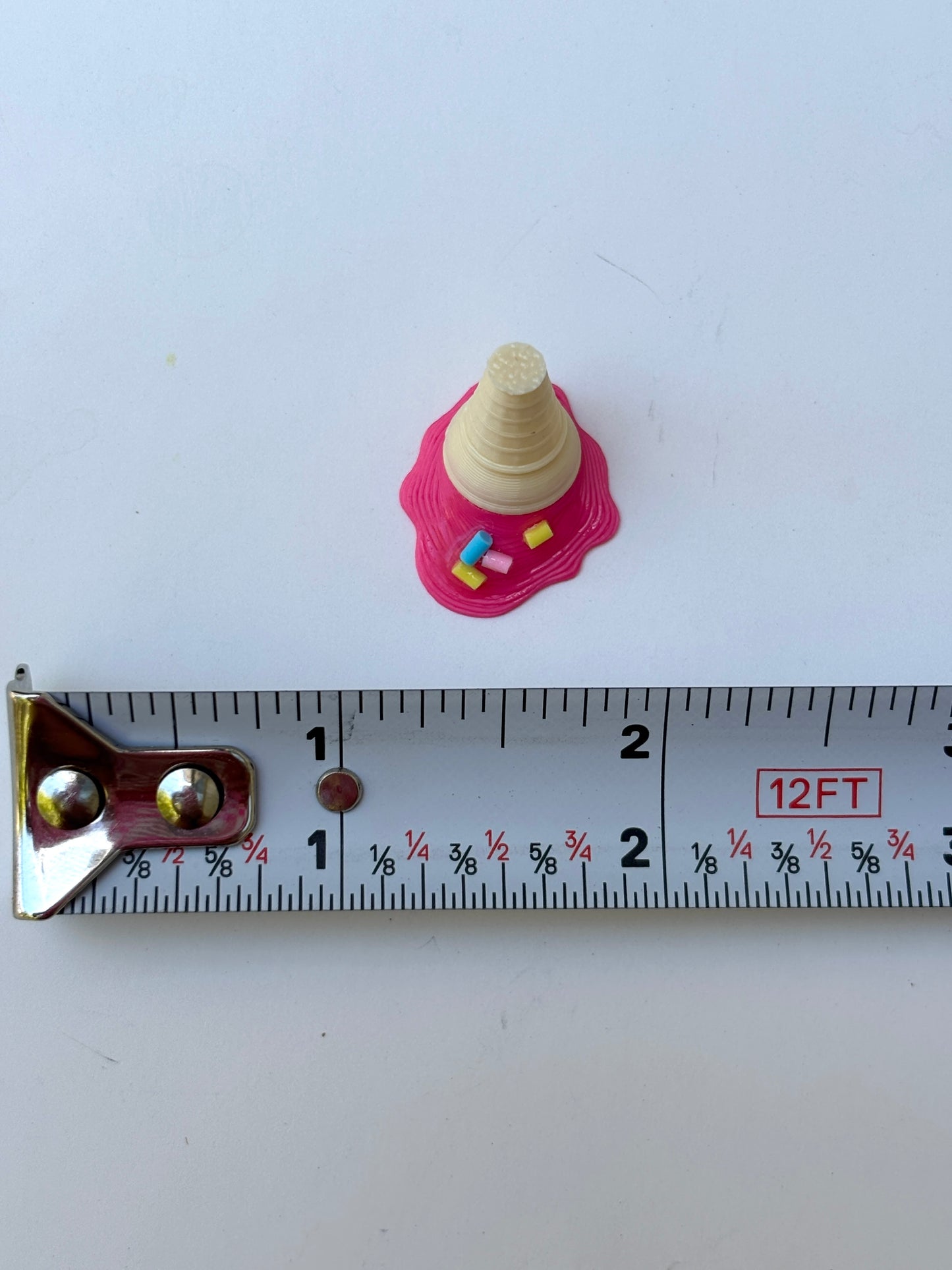 Melted ice cream cone pin embellishments