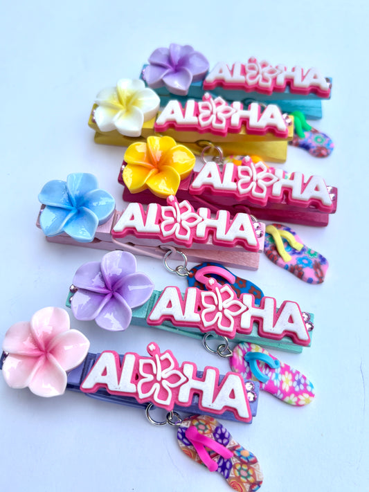Aloha Competition Cheer Pins - set of 6