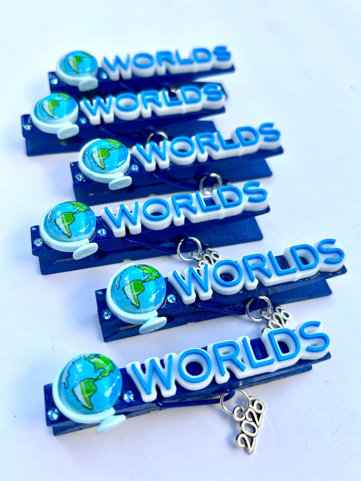 The Cheerleading Worlds inspired cheer pins - set of 6 (ready to ship)