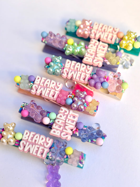 Beary Sweet spirit pins - set of 6