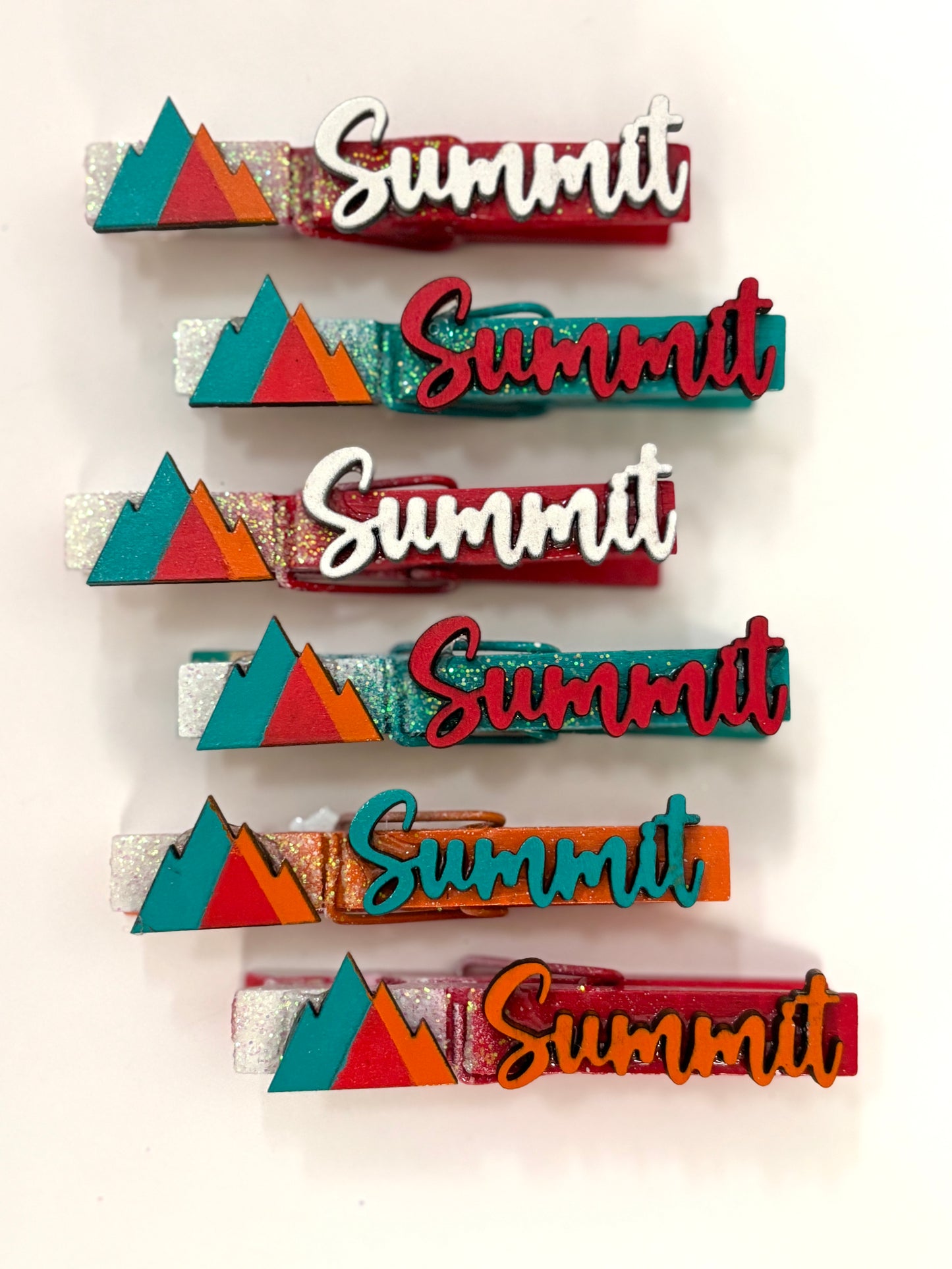 Regional Summit inspired cheer pins - set of 6