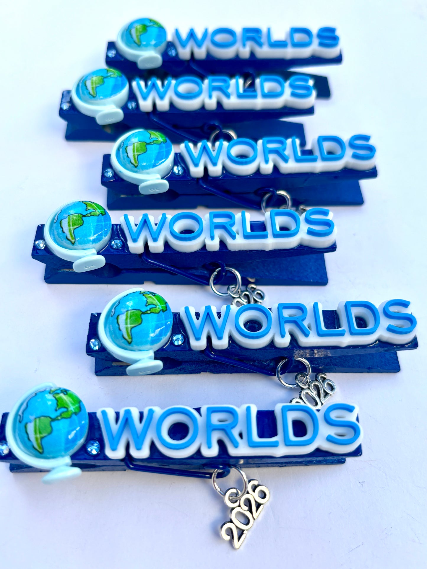 The Cheerleading Worlds inspired cheer pins - set of 6 (ready to ship)