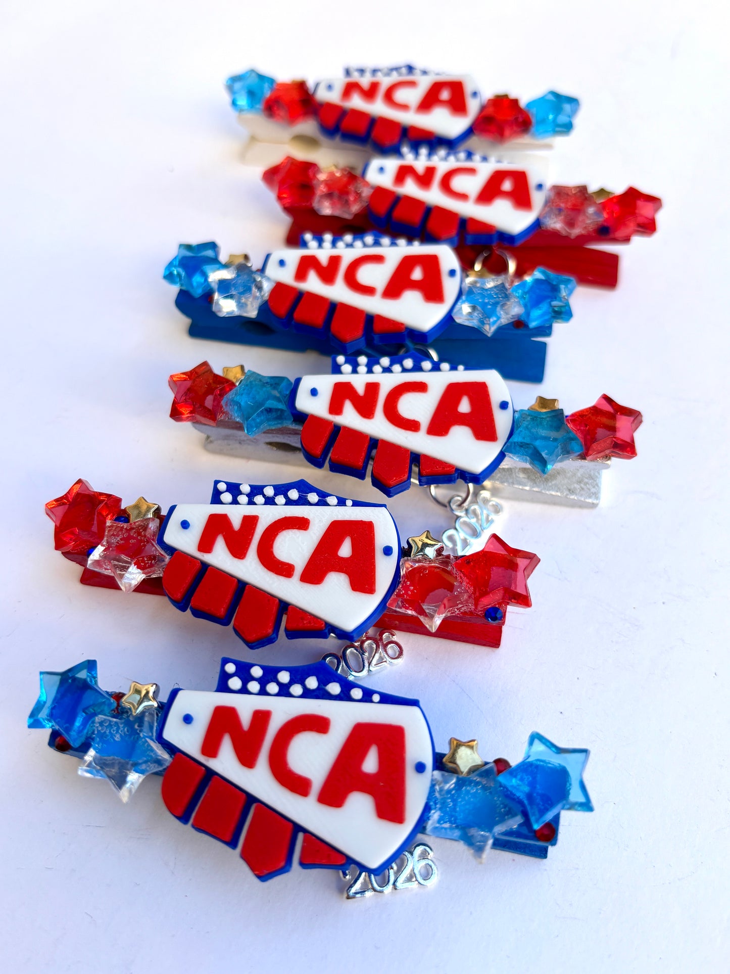 NCA Competition Cheer Pins - set of 6