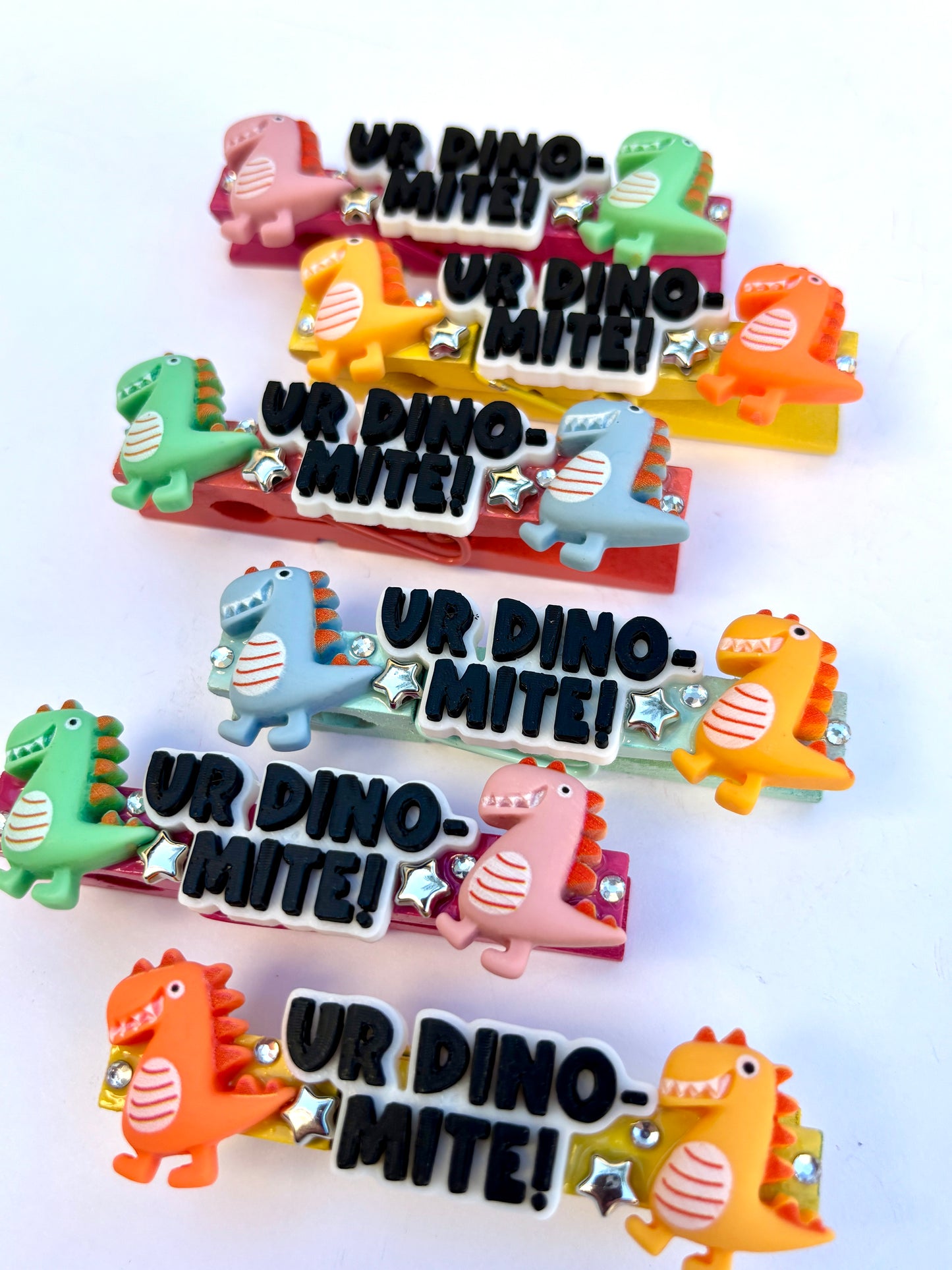 UR Dino-mite spirit pins - set of 6 (ready to ship)