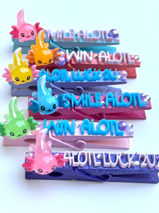Axolotl Spirit Pins  - set of 6