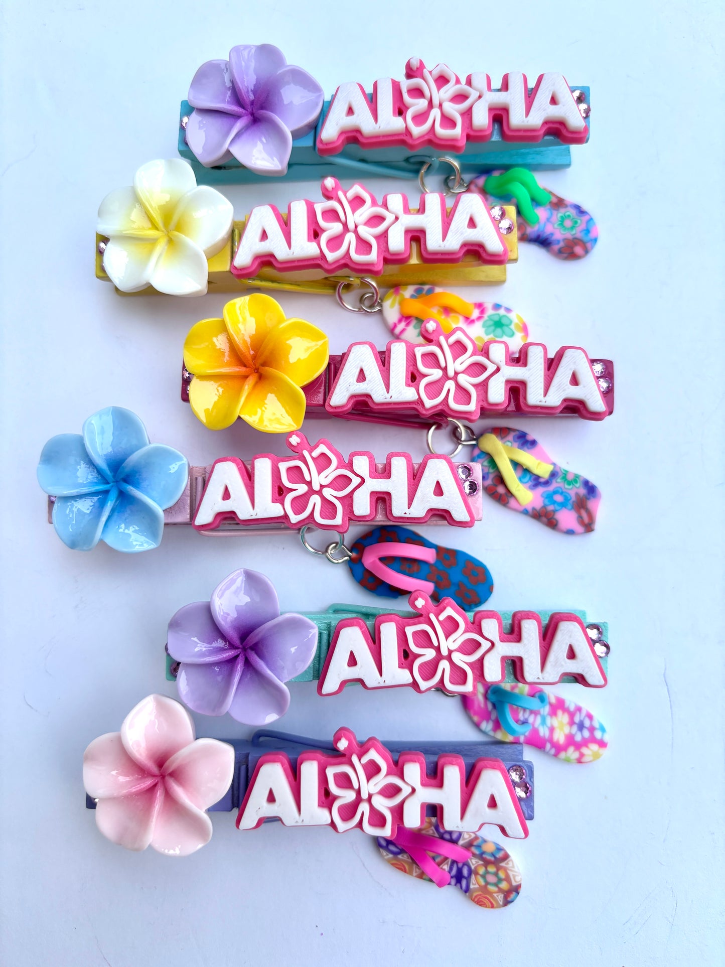 Aloha Competition Cheer Pins - set of 6
