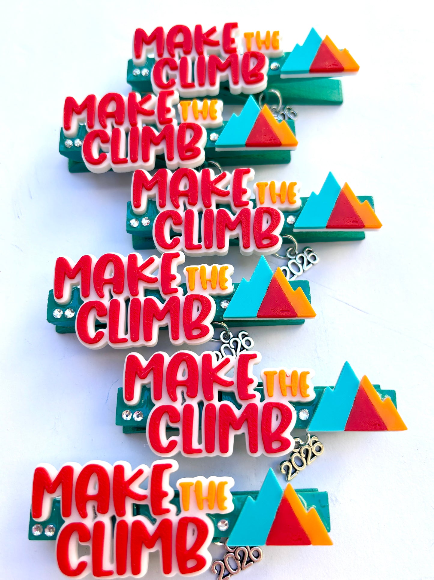 Make the Climb at Regional Summit cheer pins - set of 6