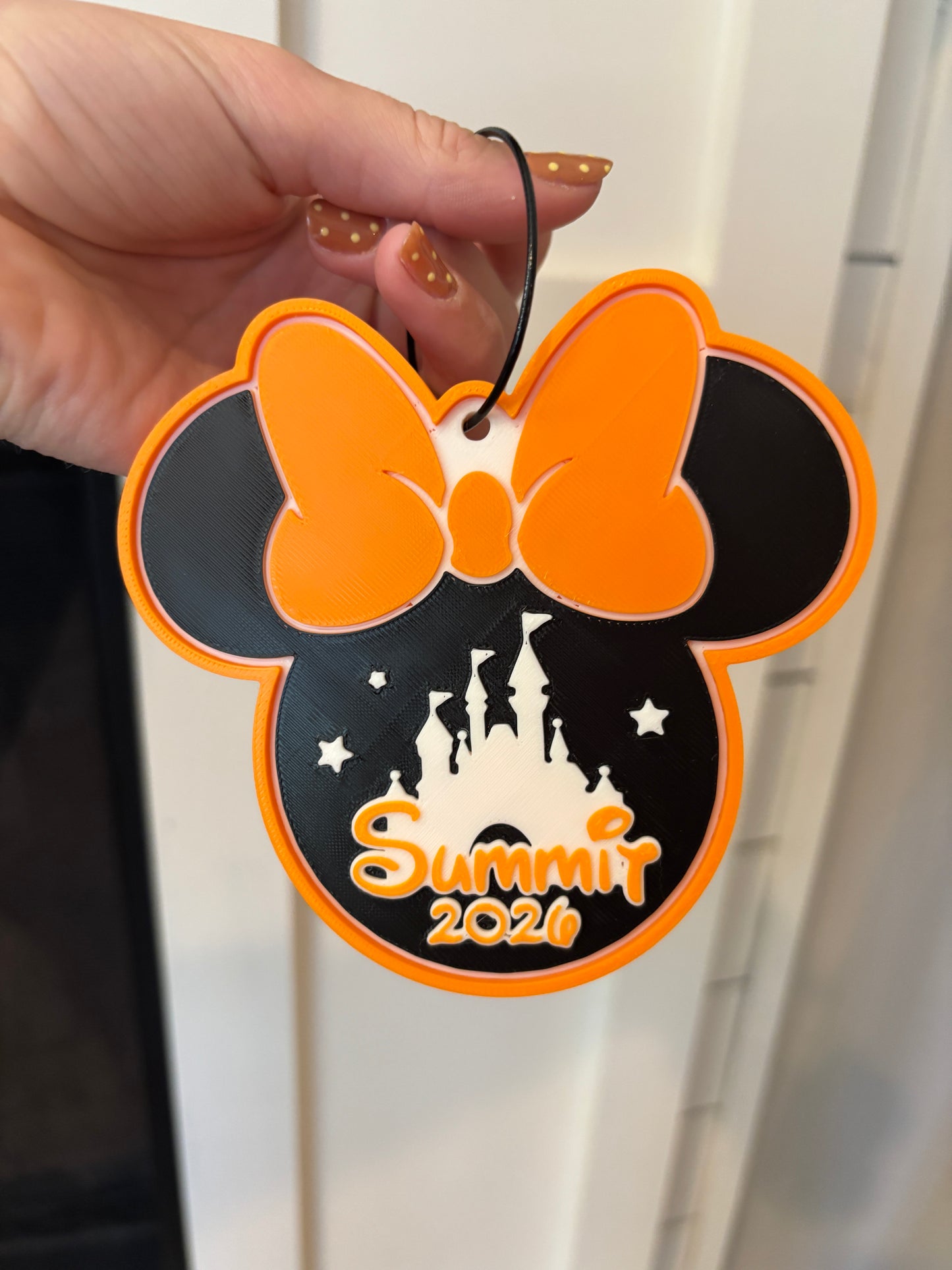 Mouse inspired D1 Summit Cheer Bag Tag