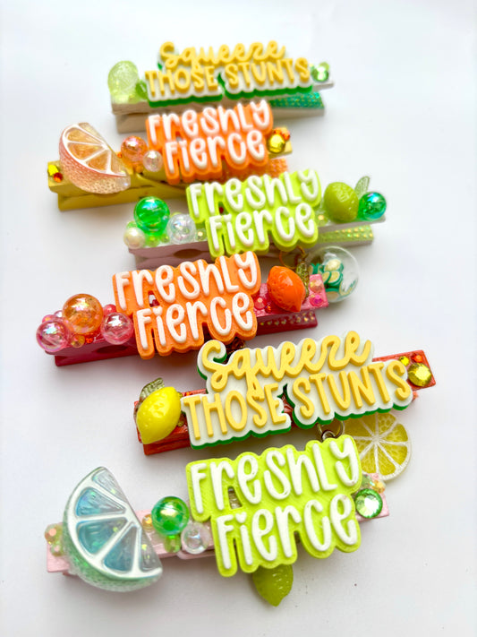 Fresh Citrus Cheer Pins - set of 6
