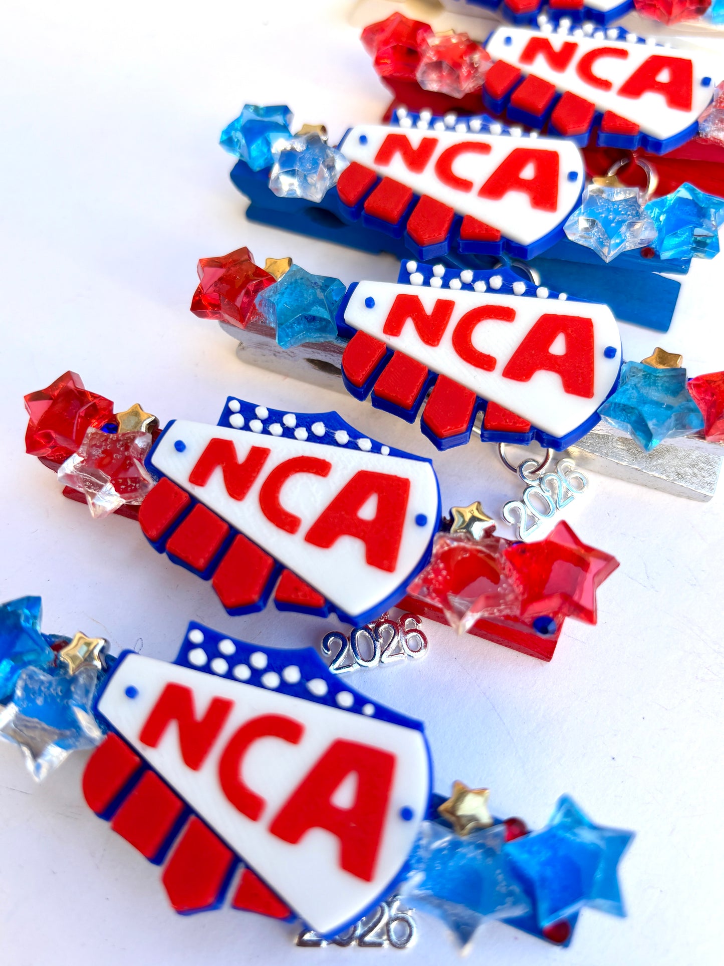 NCA Competition Cheer Pins - set of 6