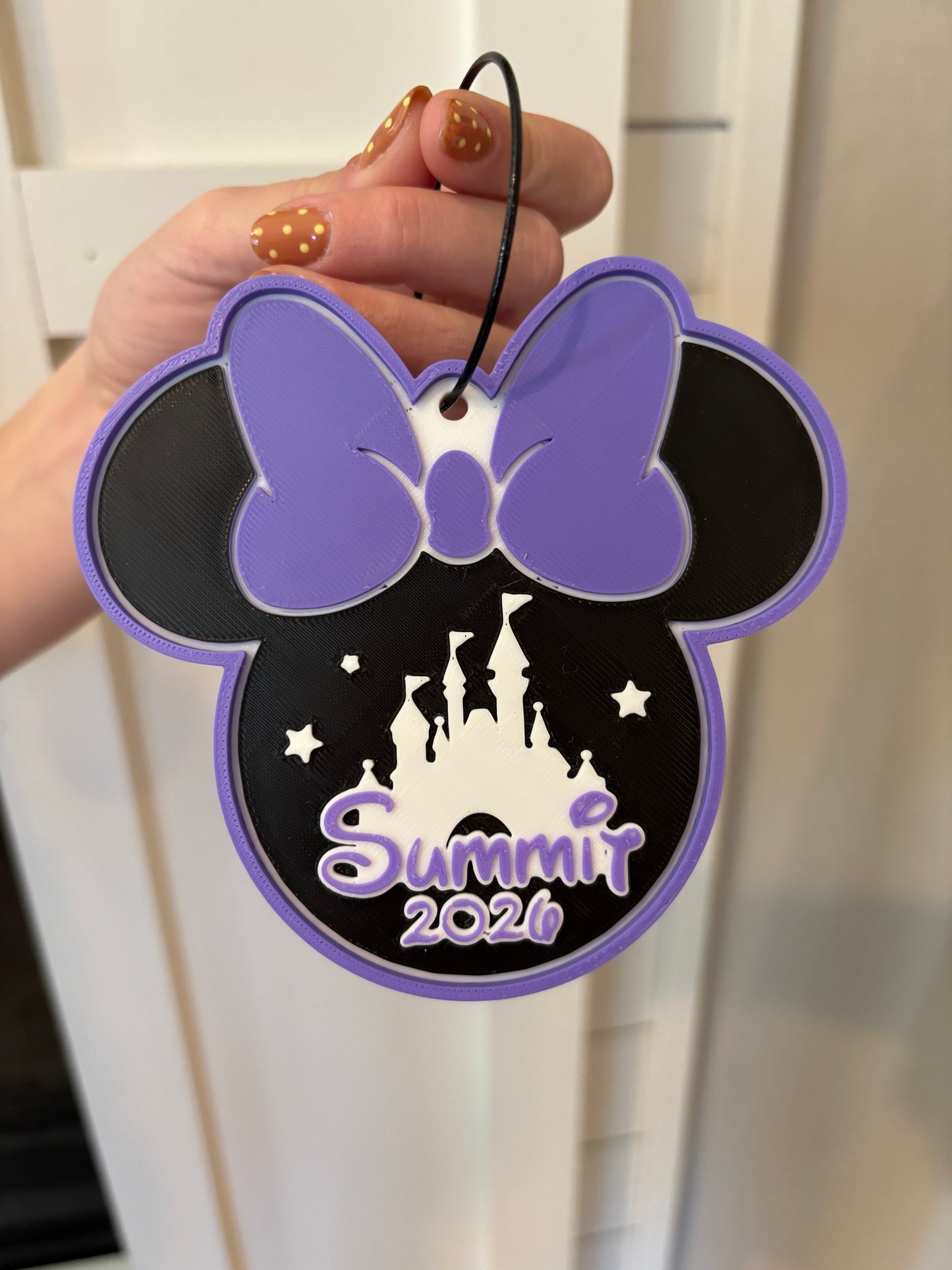 Mouse inspired D1 Summit Cheer Bag Tag