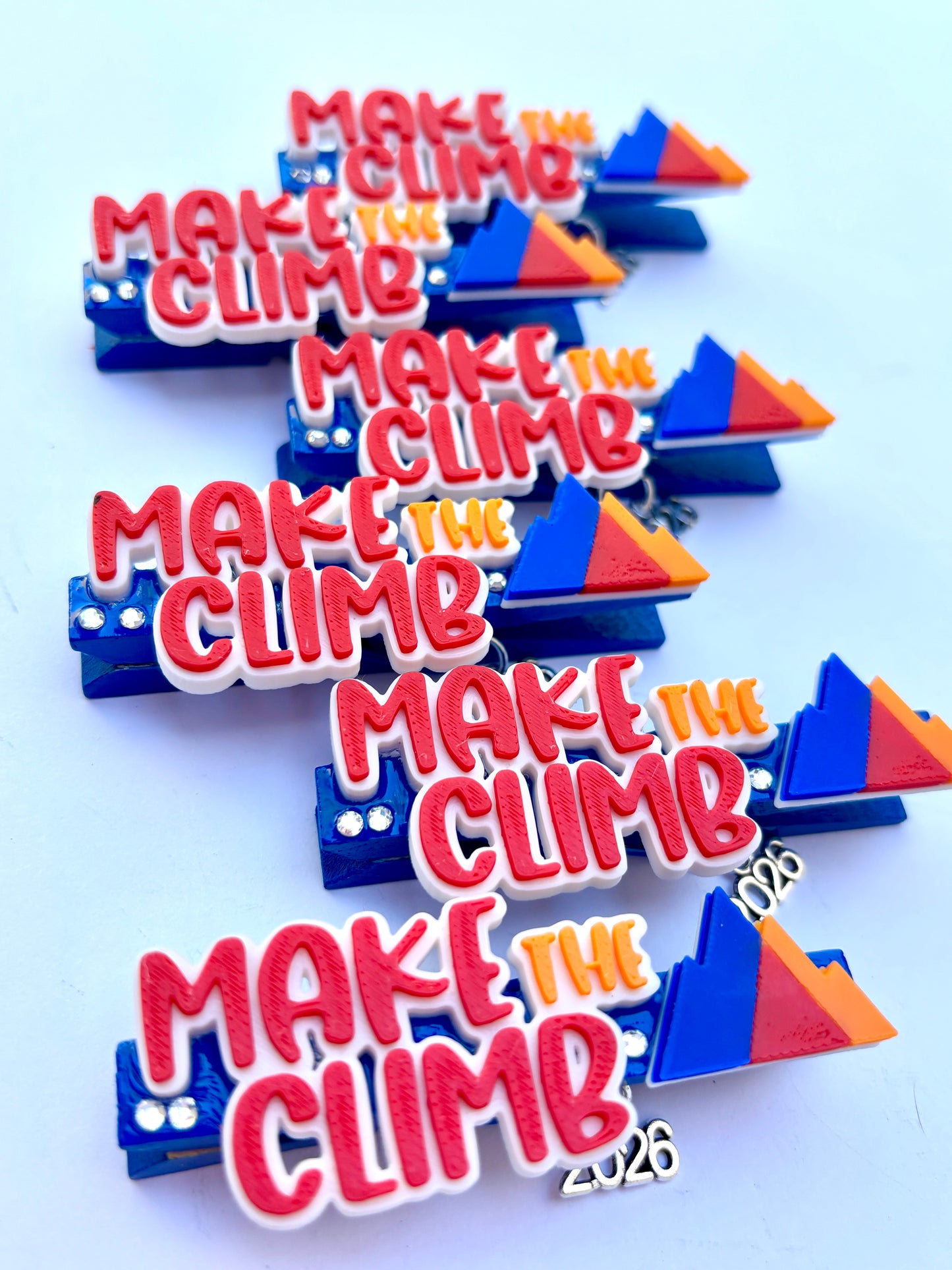 Make the Climb at D1 Summit cheer pins - set of 6