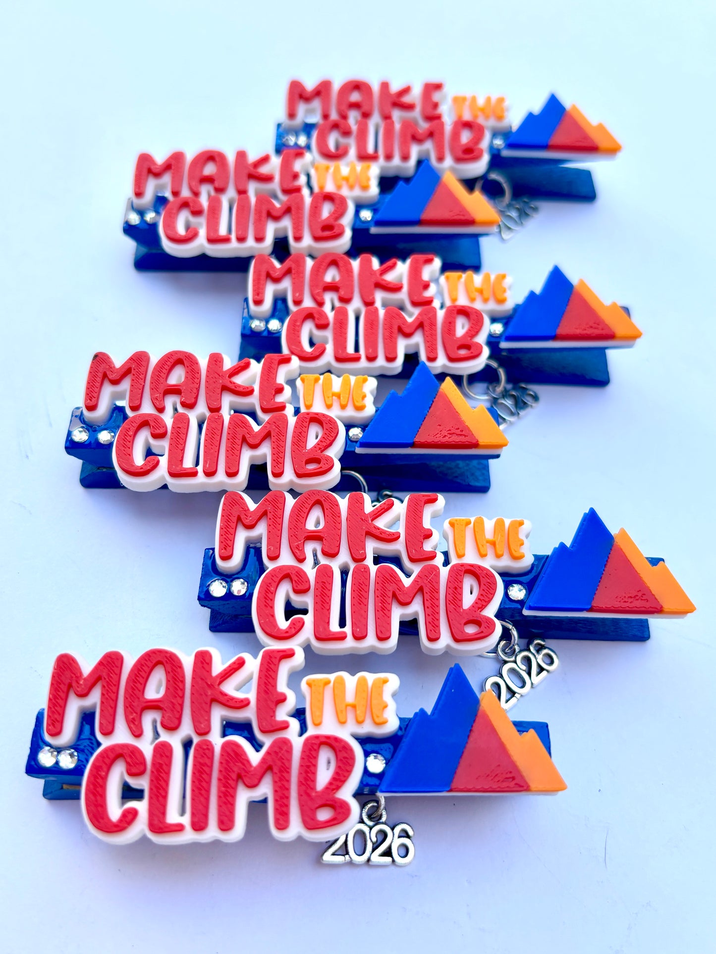 Make the Climb at D1 Summit cheer pins - set of 6