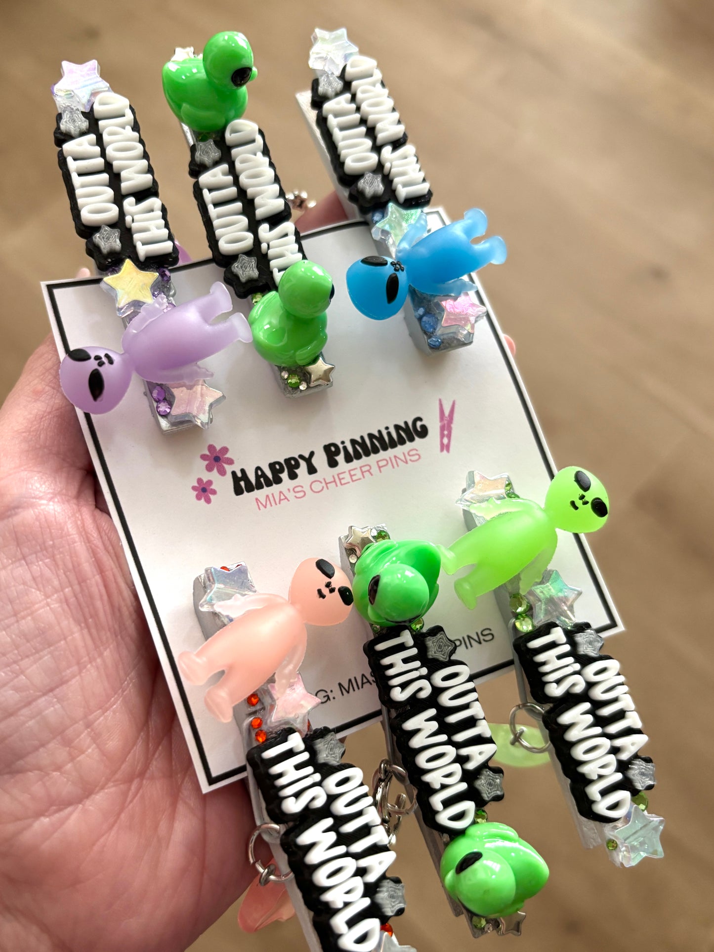 Outta This World spirit pins - set of 6