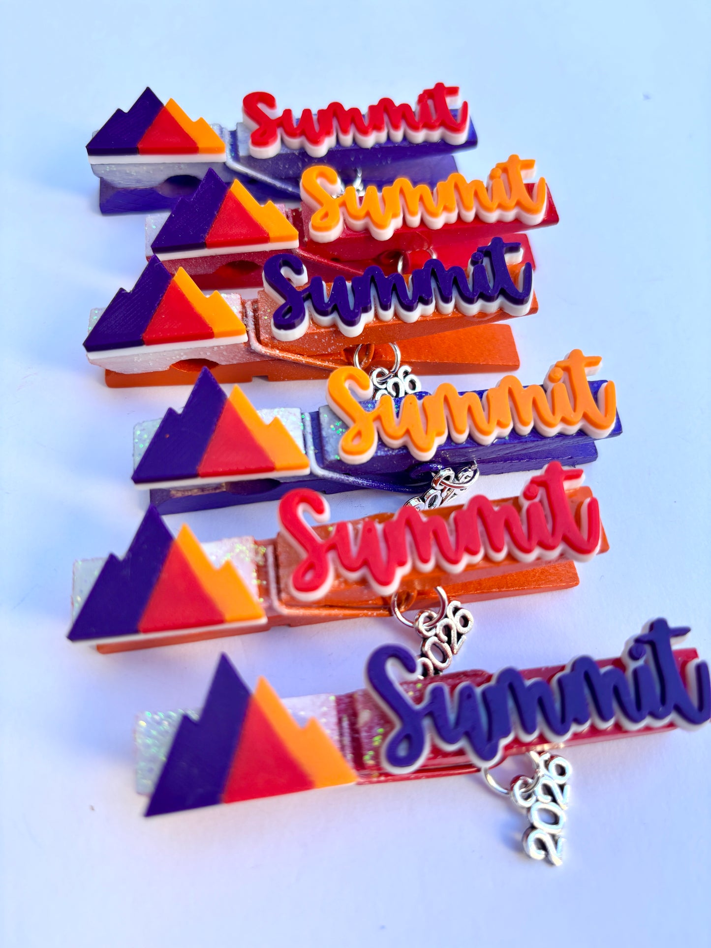 D2 Summit inspired cheer pins - set of 6