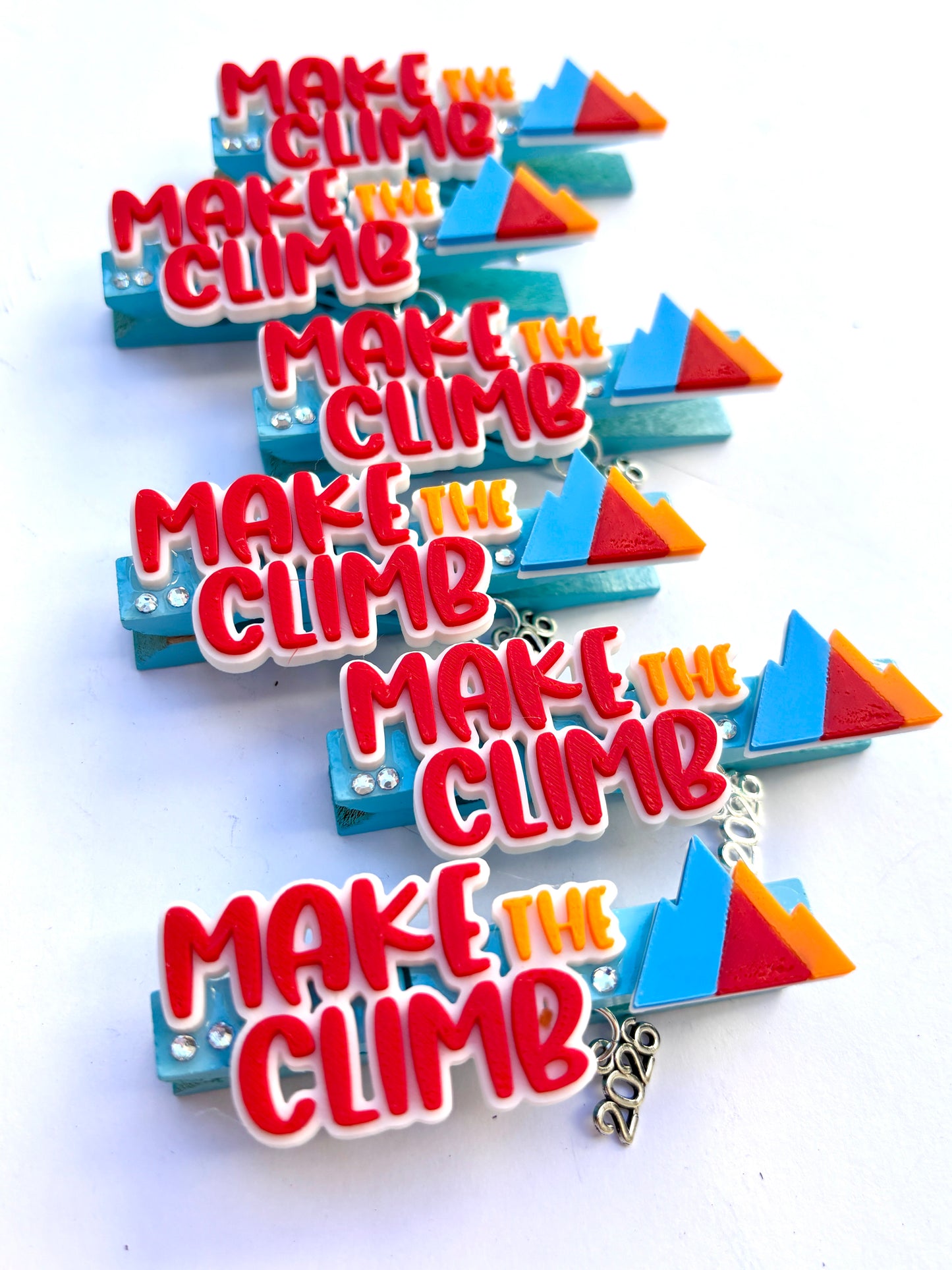 Make the Climb at Youth Summit cheer pins - set of 6