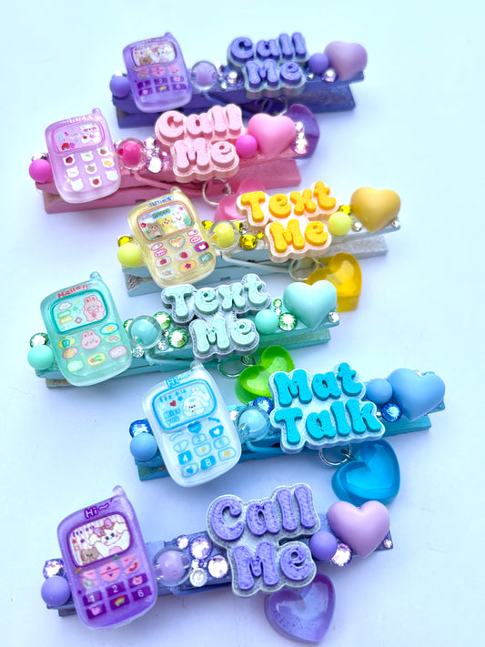 Call Me spirit pins - set of 6