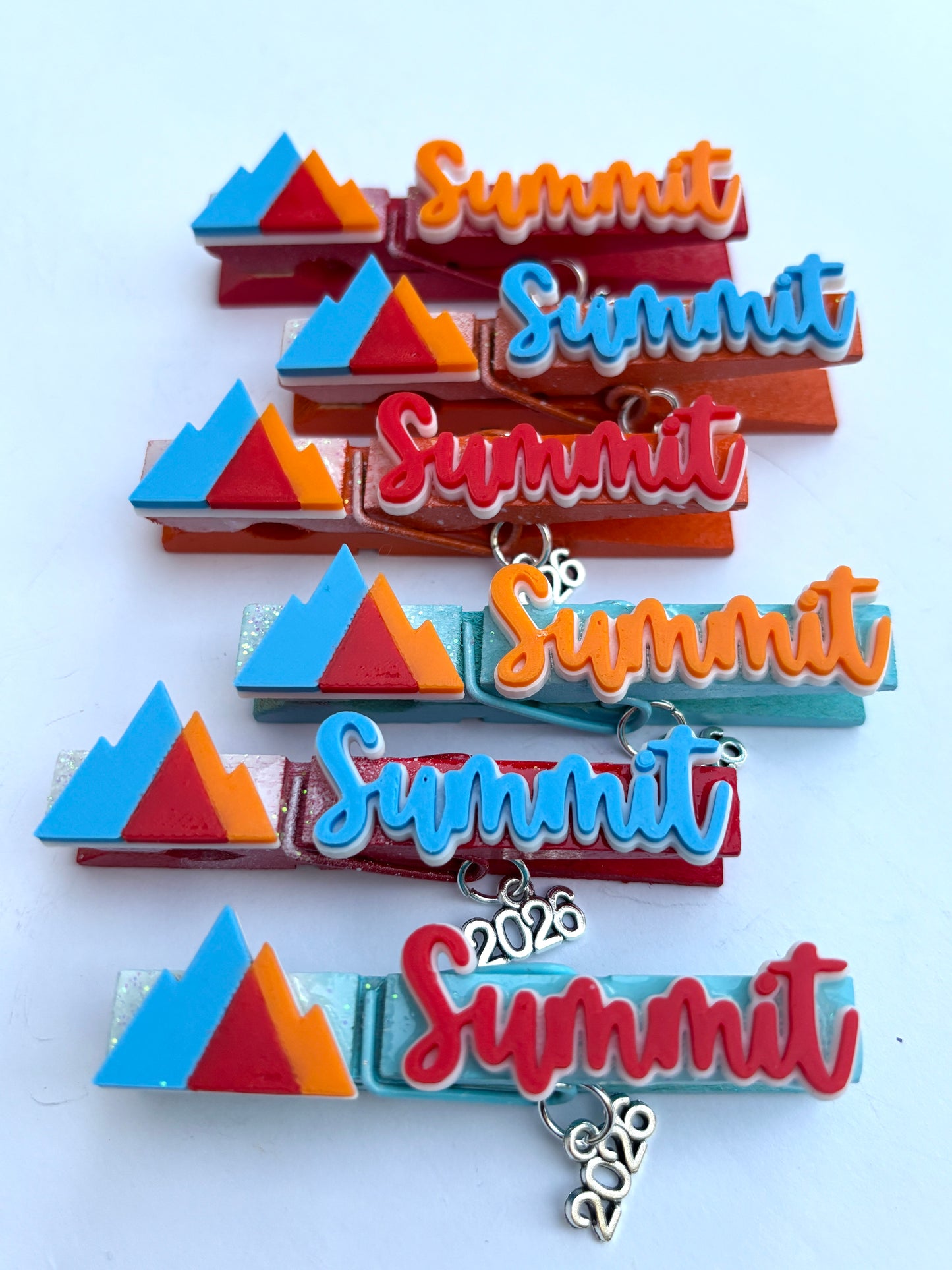 Youth Summit inspired cheer pins - set of 6