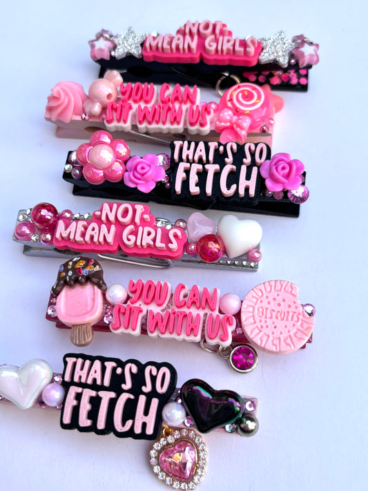 Mean Girls themed spirit pins - set of 6