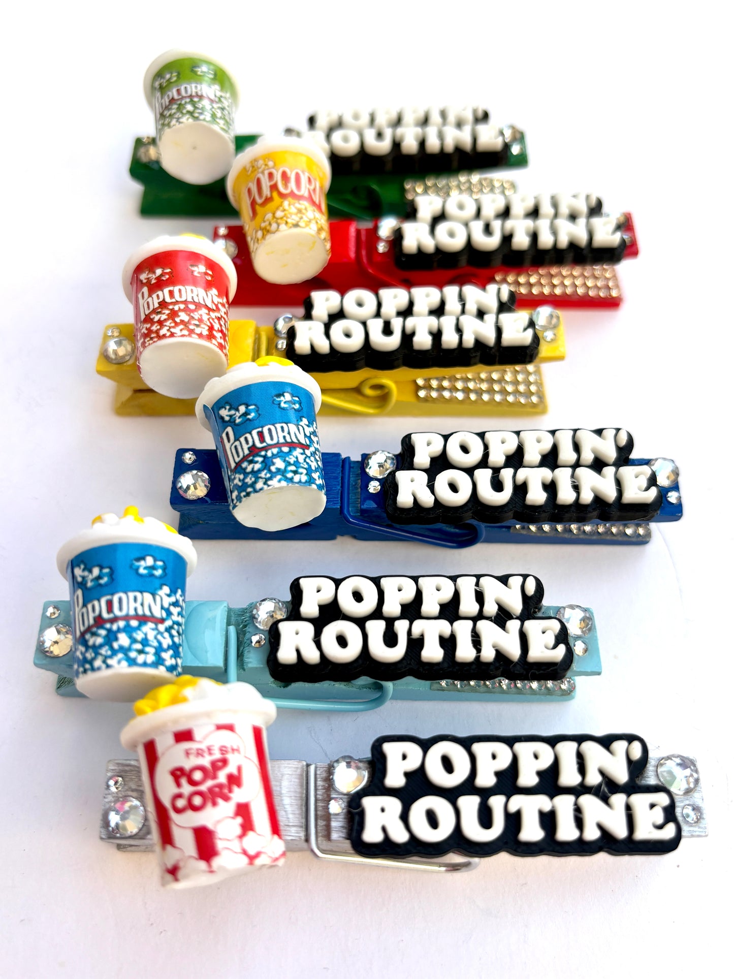 Poppin' Routine spirit pins - set of 6