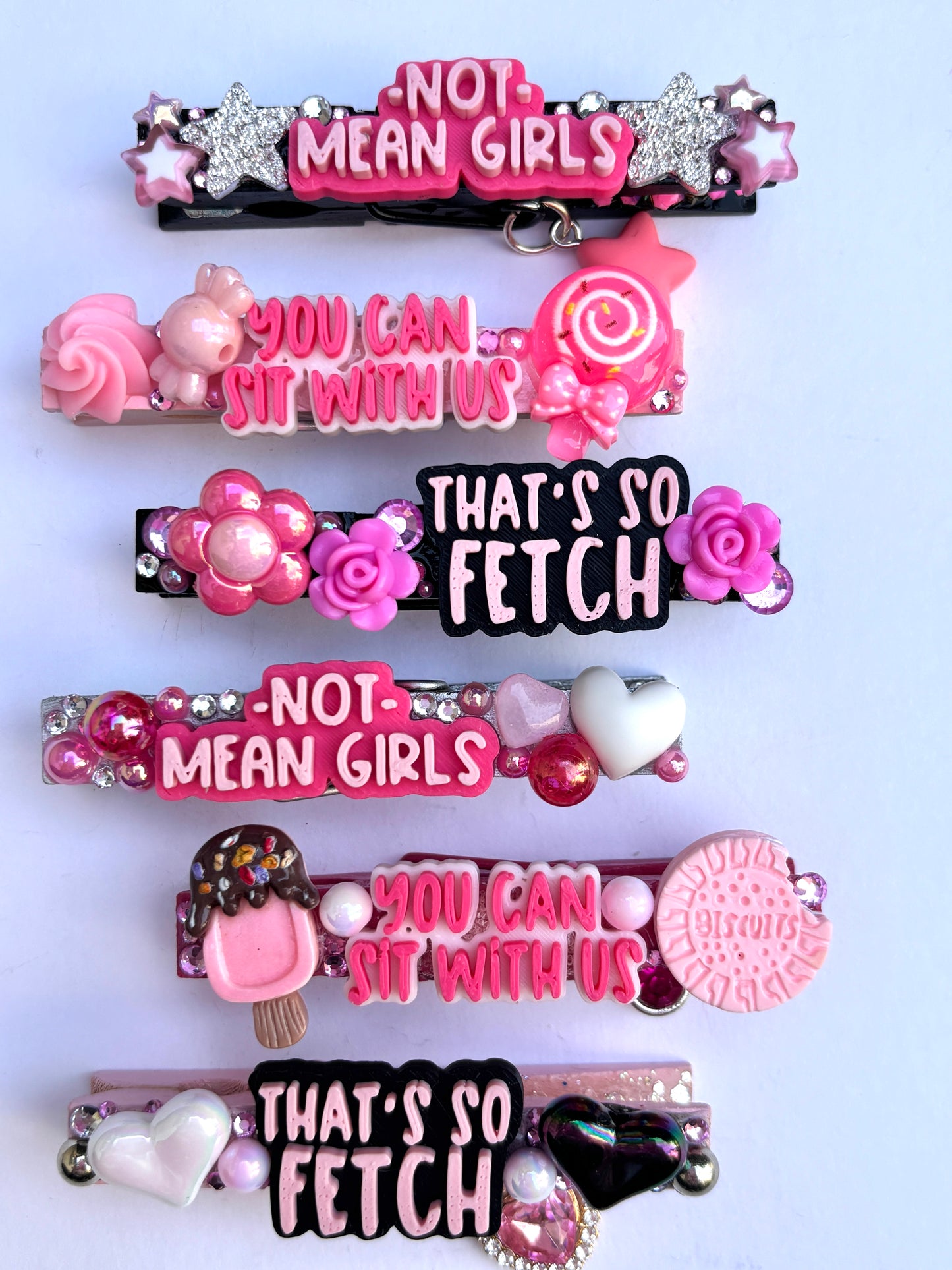 Mean Girls themed spirit pins - set of 6