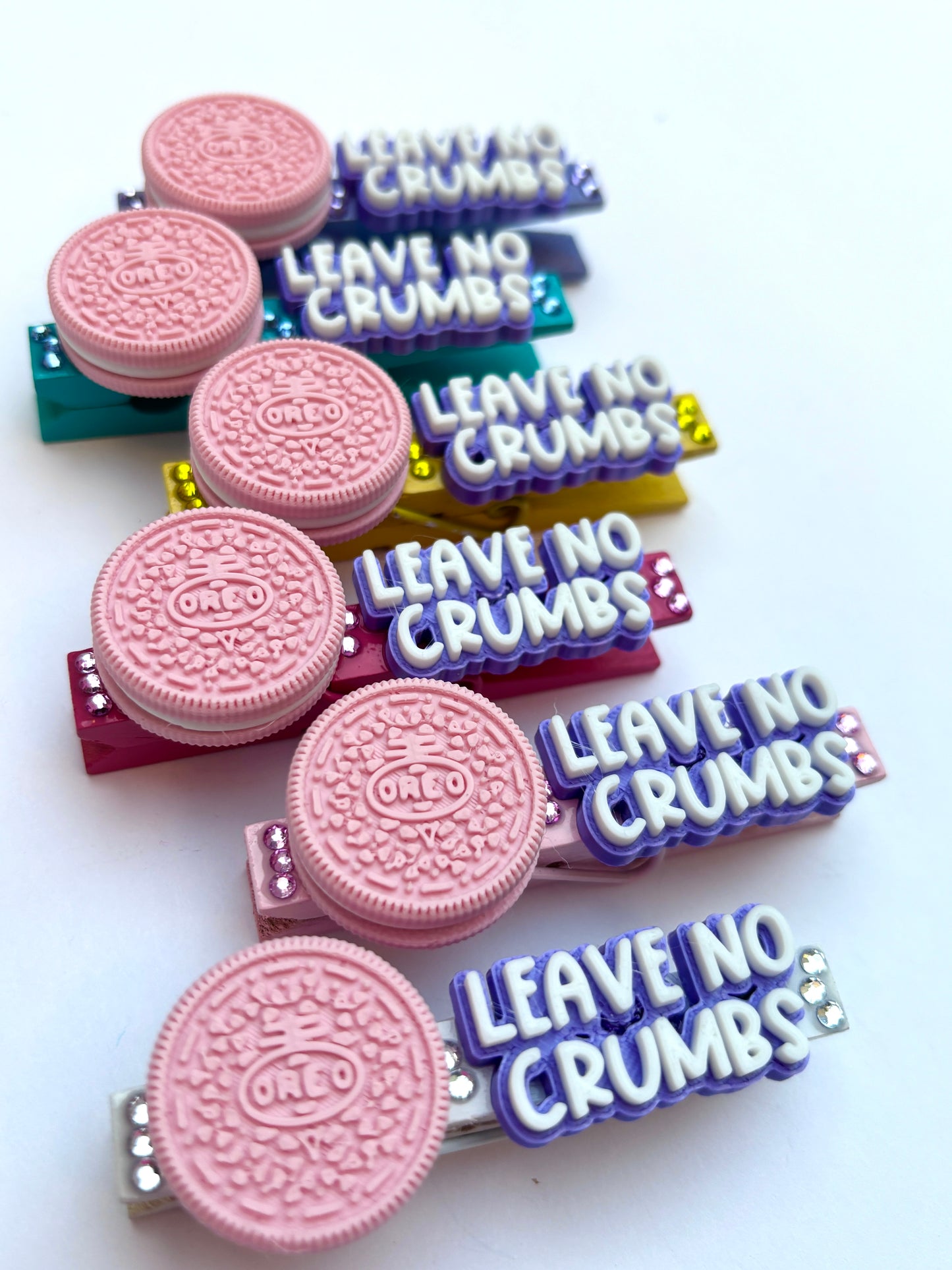 Leave No Crumbs Spirit Pins (pastel colors) - set of 6