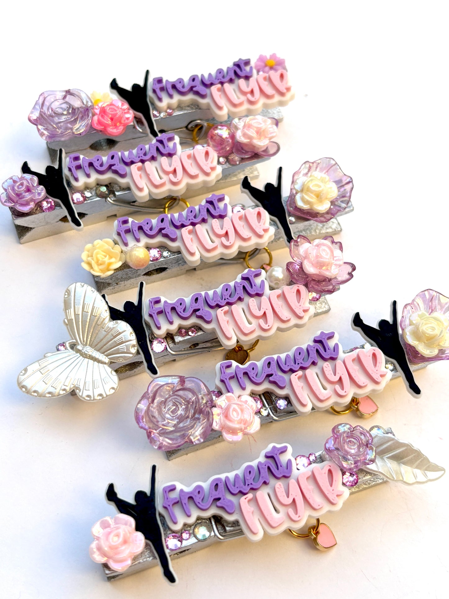 Frequent Flyer cheer pins - set of 6